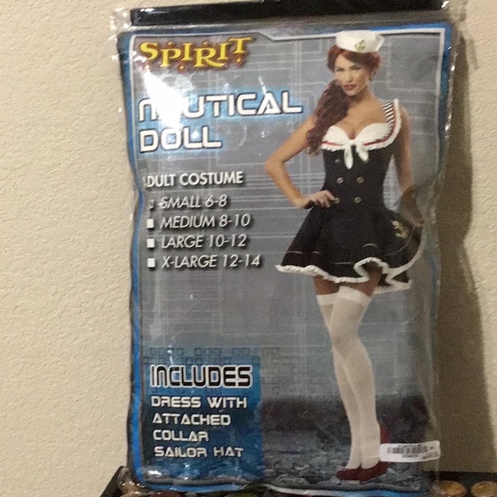NWT Nautical Doll Costume S